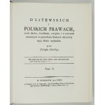 Přetisk vydání T. Czacki - O litewskich i polskich prawach.