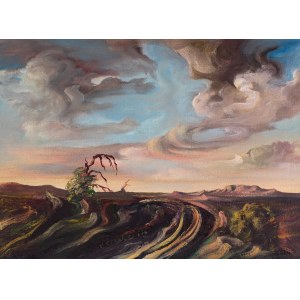 Henryk KOZAKIEWICZ, LANDSCHAFT MIT EINEM EINZELNEN BAUM