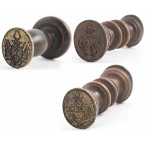 TWO BUKOWIECKI FAMILY STAMP STAMP STAMPS