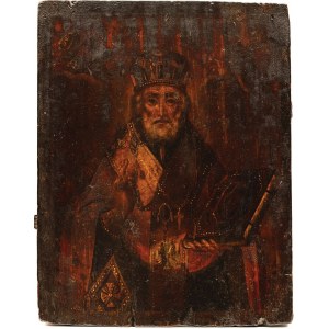 IKONA, ŚWIĘTY ARCHIMANDRYTA, Rosja, XIX w.