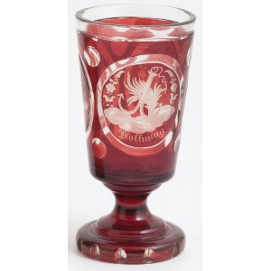 KIELICH Z SYMBOLAMI WIARY, NADZIEI I MIŁOŚCI, Niemcy, poł. XIX w.