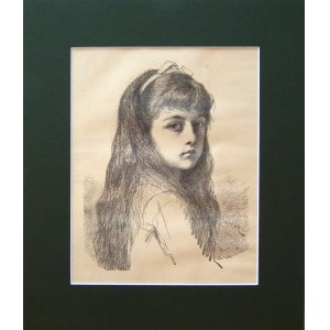 Leopold Horowitz(1837-1917),Portrait of a girl,1884