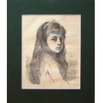 Leopold Horowitz(1837-1917),Portret dziewczynki,1884