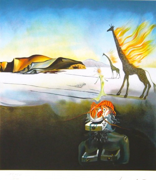 Salvador Dali(1904-1989),Płonąca żyrafa