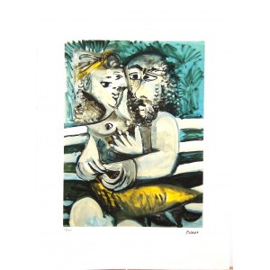 Pablo Picasso(1881-1973),Zakochana para