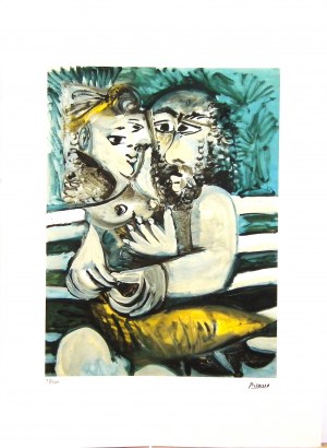 Pablo Picasso(1881-1973),Zakochana para