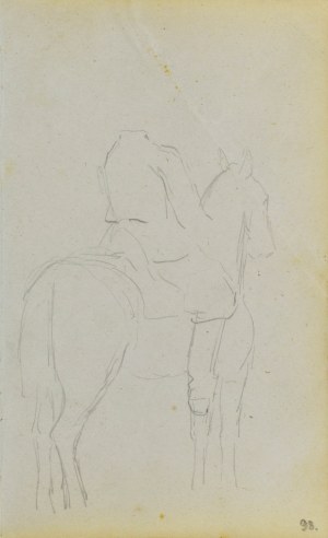 Jacek MALCZEWSKI (1854-1929), Zarys postaci na koniu