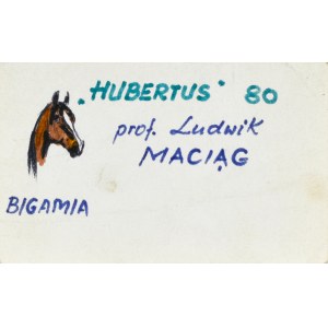 Ludwik MACIĄG (1920-2007), Hubertus, 1980