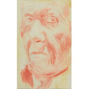 Stanislaw KAMOCKI (1875-1944), Autoportrét - hlava umelca pri pohľade zľava en trois quatre