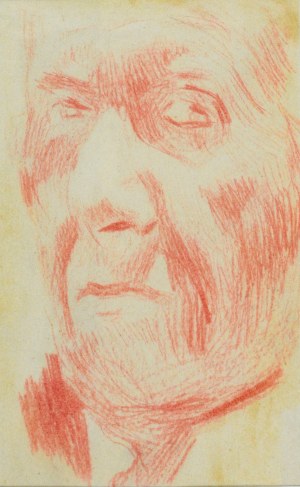 Stanisław KAMOCKI (1875-1944), Autoportret - głowa artysty w ujęciu lewego en trois quatre