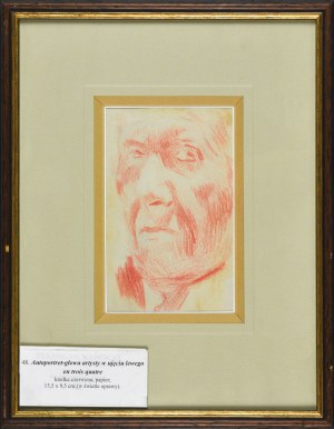 Stanisław KAMOCKI (1875-1944), Autoportret - głowa artysty w ujęciu lewego en trois quatre