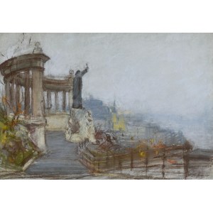 Wladyslaw SERAFIN (1905-1988), View of Budapest from Gellert Hill with the monument to the holy martyr