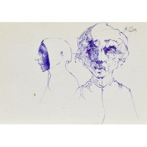 Roman BANASZEWSKI (1932-2021), Sketches of busts of figures in two approaches