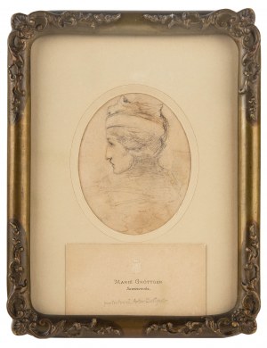 Artur Grottger (1837 Ottyniowice - 1867 Amélie-les- Bains), Portret Marii Grottger Sawiczewskiej (siostry artysty)