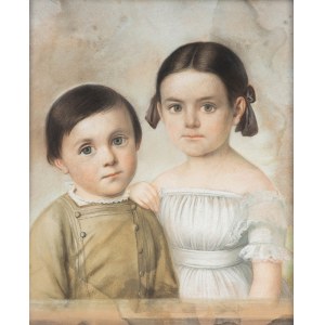 August Albert Zimmermann (1808 Žitava - 1888 Mnichov), Portrét sourozenců, 1832.