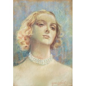 MN - 1. Hälfte des 20. Jahrhunderts, Porträt einer Blondine, 1956.