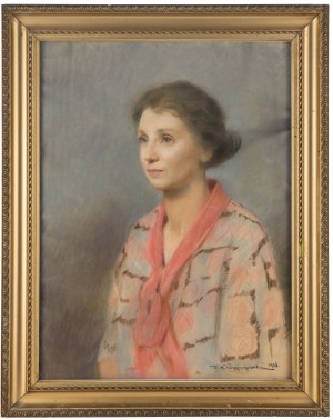 Feliks Michał Wygrzywalski (1875 Przemyśl - 1944 Rzeszów), Portret kobiety, 1926 r.