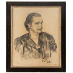 Józef Mehoffer (1869 Ropczyce - 1946 Wadowice), Porträt einer Frau (Mutter der Ehefrau), 1944.