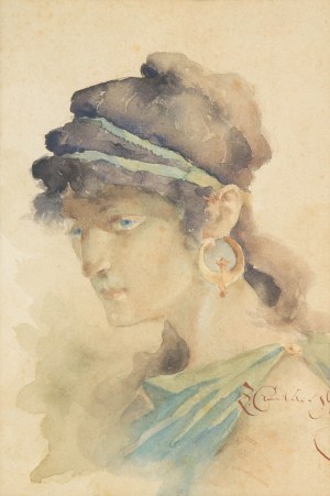 Zefiryn Ćwikliński (1871 Lwów - 1930 Zakopane), Kobieta w antycznym stroju