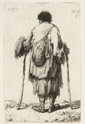 Jan Piotr Norblin de la Gourdaine (1745 Misy- Faut- Yonne - 1830 Paryż), Żebrak, 1787 r.