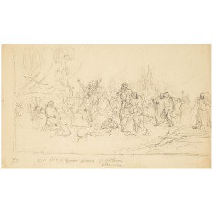 Józef Krzesz-Męcina (1860 Kraków-1934 Poznań), Wędrowcy pod krzyżem
