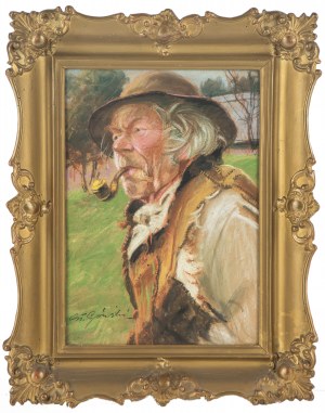Stanisław Górski (1887 Kościan - 1955 Kraków), Góral z fajką