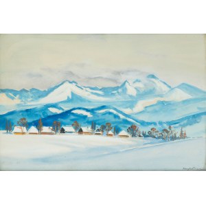 Mieczysław Filipkiewicz (1891 Krakau - 1951), Winter in Podhale