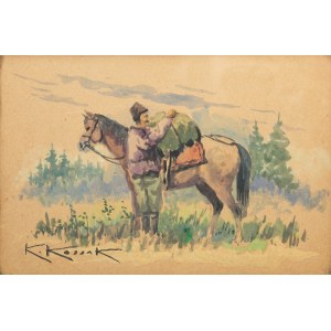 Karol Kossak (1896 Lviv-1975 Ciechocinek), Rest of the Horseman