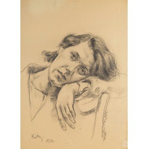 Józef Kidoń (1890 Rudzica - 1968 Warsaw), Portrait of a girl, 1936.