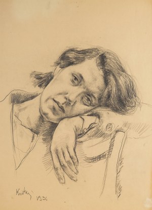 Józef Kidoń (1890 Rudzica - 1968 Warszawa), Portret dziewczyny, 1936 r.
