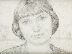 Władysław Skoczylas (1883 Wieliczka - 1934 Warszawa), Głowa kobiety (portret żony)