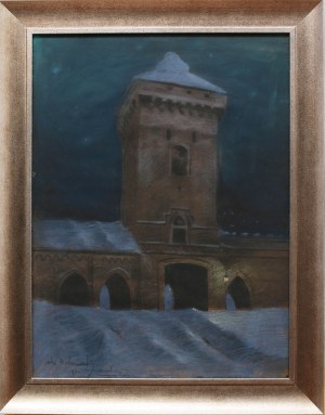 Odo Dobrowolski (1883 Czerniowice - 1917 Kijów), Brama Floriańska nocą, 1910 r.