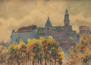 Antoni Chrzanowski (1905 Kraków - 2000 tamże), Widok na Wawel, 1940 r.