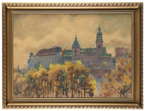 Antoni Chrzanowski (1905 Kraków - 2000 tamże), Widok na Wawel, 1940 r.