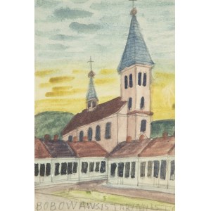Nikifor Krynicki (1895 Krynica Zdroj - 1968 Folusz), Old church, l.60s XX century.