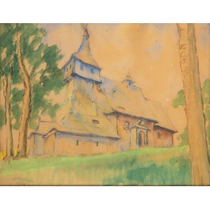 Stanislaw Fischer (1st half of the 20th century), Wooden church, 1937.