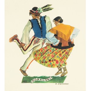 Zofia Stryjeńska (1891 Kraków - 1976 Geneva), Highlander from the series Polish Dances, 1927.
