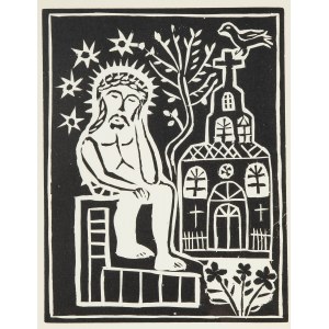Jędrzej Wowro (1864-1937), Christus der Schmerzensreiche aus der Mappe Piecątki beskidzkie, 1925-1933,