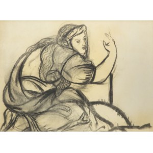 Adam Gerzabek (1898-1965), Study of a woman in historical costume