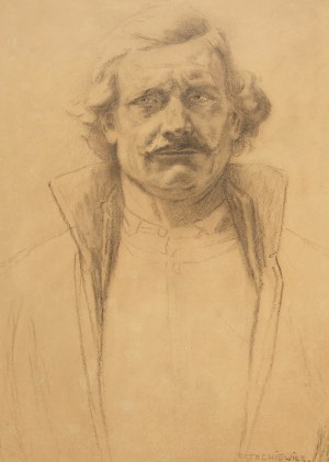 Piotr Stachiewicz (1858 Nowosiółki/Podole - 1938 Kraków), Portret Bartosza Głowackiego