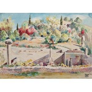 Jeanne Besnard-Fortin (1892 Dolus-le-Sec-1978 Amboise/Frankreich), Antike Ruinen