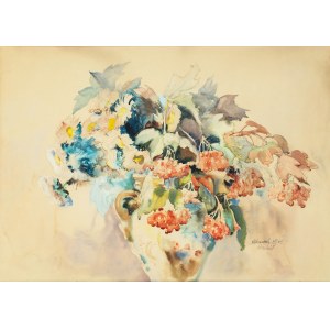 Antoni Chrzanowski (1905 Kraków - 2000 there), Autumn flowers, 1944.