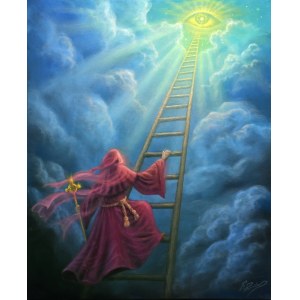 Konstantin PLOTNIKOV (b. 1991), A Ladder to Heaven, 2023
