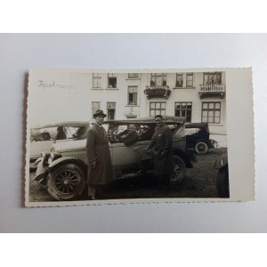 POCZTÓWKA TRUSKAWIEC STARE SAMOCHODY PRZEDWOJENNA