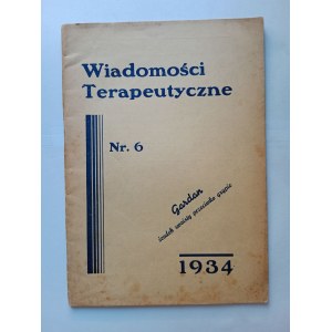 WIADOMOŚCI TERAPEUTYCZNE DWUMIESIĘCZNIK WARSZAWA 1934 R