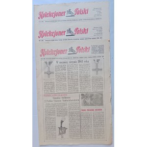 KOLEKCJONER POLSKI ZESTAW 3 SZT NUMERY: CZERWIEC 1981 R, LIPIEC 1981 R, SIERPIEŃ-WRZESIEŃ 1981 R