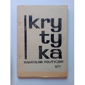 KRYTYKA KWARTALNIK POLITYCZNY 8/81 R