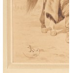 Juliusz KOSSAK (1824-1899), Gruß - ein Sarmatier mit Pferd (1889)