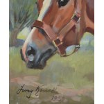 Jerzy KOSSAK (1886-1955), A head of a bay horse (1950)
