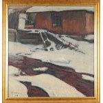 Władysław JAROCKI (1879-1965), Winter yard (1904?)